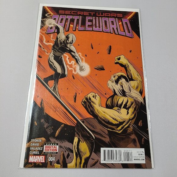 Secret Wars Battleworld #4 Marvel Comics 2015 VF Cover A Silver Surfer Galactus - Picture 12 of 16